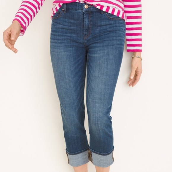 Chico's Denim - CHICOS SO SLIMMING GIRLFRIEND CROP JEANS